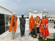 اقوام متحدہ کے فوجی مبصرین کا گردوارہ دربار صاحب کرتارپور کا دورہ