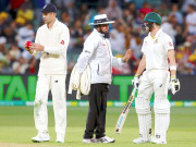 اسٹیون اسمتھ انگلش بولرز سے الجھتے رہے امپائر علیم ڈار نے الگ کرایا