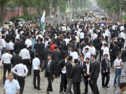 ملتان میں وکلاء کا احتجاج اور ہلڑ بازی