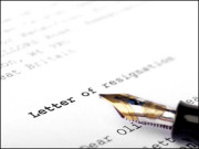 میں استعفیٰ دے رہی ہوں