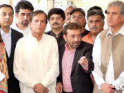 لاہور متحدہ کے وفد کی تحریک انصاف کے رہنماؤں سے ملاقات