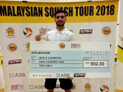 پاکستان کے طیب اسلم نے ملائشین ٹور اسکواش ٹائٹل اپنے نام کرلیا