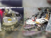 حب میں مسافر کوچ اور کار میں تصادم سے 7 افراد جاں بحق 24 زخمی