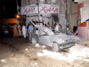 نصرت بھٹو کالونی دھماکے میں استعمال موٹر سائیکل پر جعلی نمبر پلیٹ لگی تھی