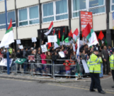 لندنایم کیوایم کے زیراہتمام پاکستانی ہائی کمیشن کے سامنے مظاہرہ 