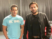 شاہد آفریدی اور سلمان خان کی ملاقات کی تصاویر وائرل