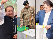 آرمی چیفچیف الیکشن کمشنر چیف جسٹس اور نواز شریف نے ووٹ ڈال دیئے