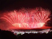 ایشین گیمز میلے کا رنگ و نور کے سیلاب میں افتتاح