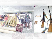 بلوچستان میں ایف سی کی مختلف علاقوں میں کارروائیاں اسلحہ اور گولہ بارود برآمد