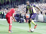 اسپرنٹ کنگ یوسین بولٹ کا فٹبال میں ڈیبیو جلد ہی تھک گئے