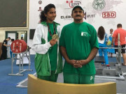 ایشین بینچ پریس پاورلفٹنگ چیمپئن شپ پاکستان نے پہلا گولڈ میڈل جیت لیا