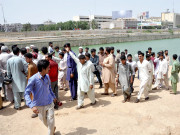 ریلوے گودام کے پلاٹ پرجمع پانی میں لڑکا ڈوب گیا