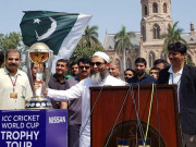 آئی سی سی ورلڈکپ 2019 کی ٹرافی کا لاہور میں سفر مکمل