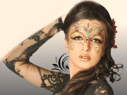  میک اَپ کے ذریعے ٹیٹو فیشن کا نیا انداز