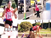 خاتون ایتھلیٹ نے ٹانگ ٹوٹنے کے باوجود رینگتے ہوئے ریس مکمل کرلی