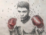 لوگوں کی جسمانی حرکات کے ذریعے بنی حیرت انگیز ’برڈ آئی پینٹنگز‘