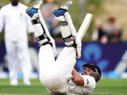 محمد سراج کی گیند ہمیش ردرفورڈ کے ہیلمٹ پر جا لگی میدان سے باہر جانا پڑا