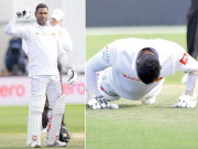 انجیلو میتھیوز نے سنچری کے بعد پش اپس لگا کر مصباح کی یاد تازہ کر دی