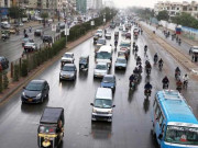 کراچی کے مختلف علاقوں میں بوندا باندی