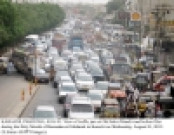ٹریفک جام اور پانی کا بحران