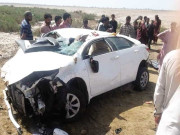 ہاکس بے روڈ پر کار الٹنے سے یونیورسٹی کے 3 طالبعلم جاں بحق