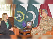 آرمی چیف سے یورپی یونین کی نمائندہ کی ملاقات