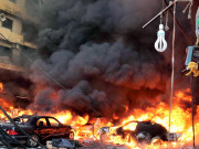 لبنان بیروت کے مضافات میں دھماکا 14 افراد ہلاک 