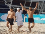 بیچ ریسلنگ ورلڈ سیریز انعام بٹ نے سیمی فائنل کیلیے کوالیفائی کرلیا