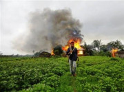 برما مسلمانوں کے خلاف منظم حملے پھر شروع 35 مکانات دکانیں نذر آتش