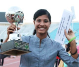 حاجرہ خان ورلڈ ریکارڈ فٹبال میچ کا دوبارہ حصہ بنیں گی