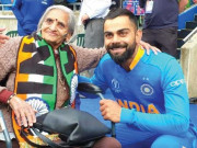 ’’سپورٹ کرنے پر شکریہ آنٹی‘‘ کوہلی کی میچ کے بعد 87 سالہ شائق سے ملاقات