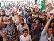 کراچی میں پانی کے بحران پر جماعت اسلامی کا شارع فیصل پر احتجاج