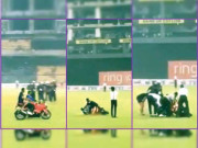 کوشل مینڈس میدان میں بائیک چلاتے ہوئے گر پڑے ویڈیو وائرل