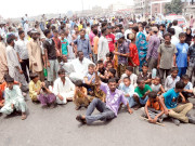 لیاری رینجرز کے ٹارگٹڈ آپریشن کیخلاف علاقہ مکینوں کا احتجاج