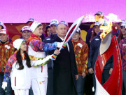 سوچی ونٹر گیمز 2014 اولمپکس مشعل کی روس آمد