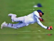 بھارتی وکٹ کیپرودرھیمان ساہا کے ناقابل یقین کیچ پرشائقین دم بخود