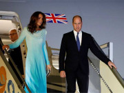 برطانوی شہزادہ ولیم اور شہزادی کیٹ مڈلٹن اسلام آباد پہنچ گئے