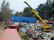 آزادی مارچ روکنے کے لئے اسلام آباد میں کنٹینرز لگادیے گئے
