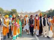 گورونانک کے جنم دن تقریبات میں شرکت کے لئے بھارتی یاتریوں کا پہلا جتھا پہنچ گیا