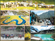 مقامی لوگ پیدل چل کر بھی راما فیسٹیول میں شرکت کیلئے پہنچتے ہیں