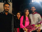 کرکٹر حسن علی کی بھارتی اہلیہ کا پہلی بار پاکستان پہنچنے پر شانداراستقبال