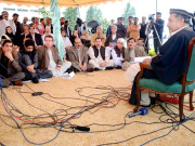 اچکزئی کی اپیل مسترد اپوزیشن کا دوسرے روز بھی سینیٹ کے باہر متوازی اجلاس مشرف کی رہائی پر احتجاج