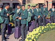 روشن مستقبل کے خواب لیے انڈر 19 کرکٹرز کی روانگی