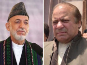 لندن میں نوازشریف سےسابق افغان صدرحامد کرزئی کی ملاقات