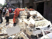 شام دمشق میں کار بم دھماکا حلب پر بمباری84افراد ہلاک 