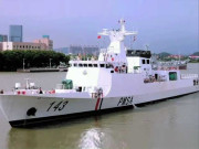 میری ٹائم کے بحری جہاز پر طویل و عریض کشمیری پرچم لہرایا گیا