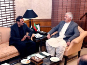 وزیراعلیٰ اور لیفٹیننٹ جنرل ر عاصم باجوہ کے درمیان ملاقات سی پیک پر تبادلہ خیال