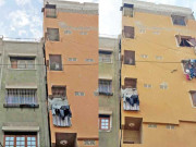 عثمان آباد میں 5 منزلہ عمارت خطرناک قرار مکین اسکول منتقل