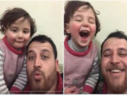 شام میں دھماکوں پر معصوم بچی کی ہنسی نے لوگوں کو سوچنے پر مجبور کردیا
