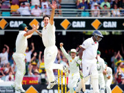 برسبین ٹیسٹ کینگرو بولرز نے انگلینڈ کی تباہی کا ٹریگر دبا دیا